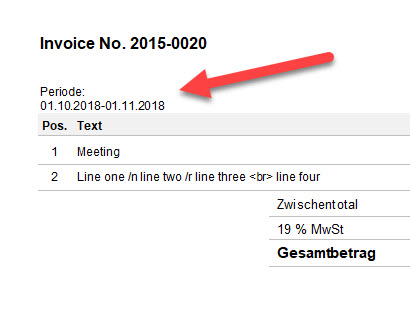 reportanpassung_zweizeilig_anzeigen